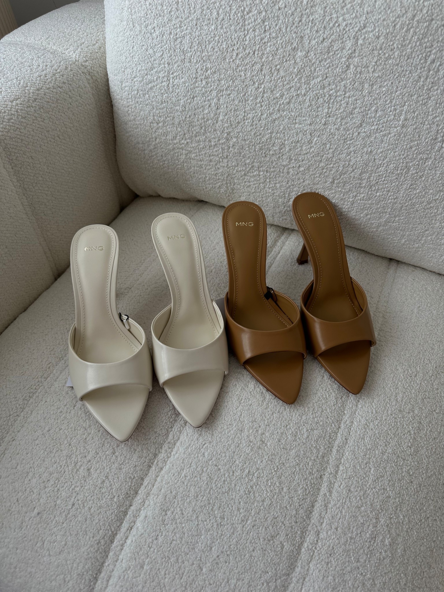 Mango, heels, mules, tan heels, cream heels, neutral heels, caramel heels, ecru heels

#LTKspring #LTKeurope #LTKshoes