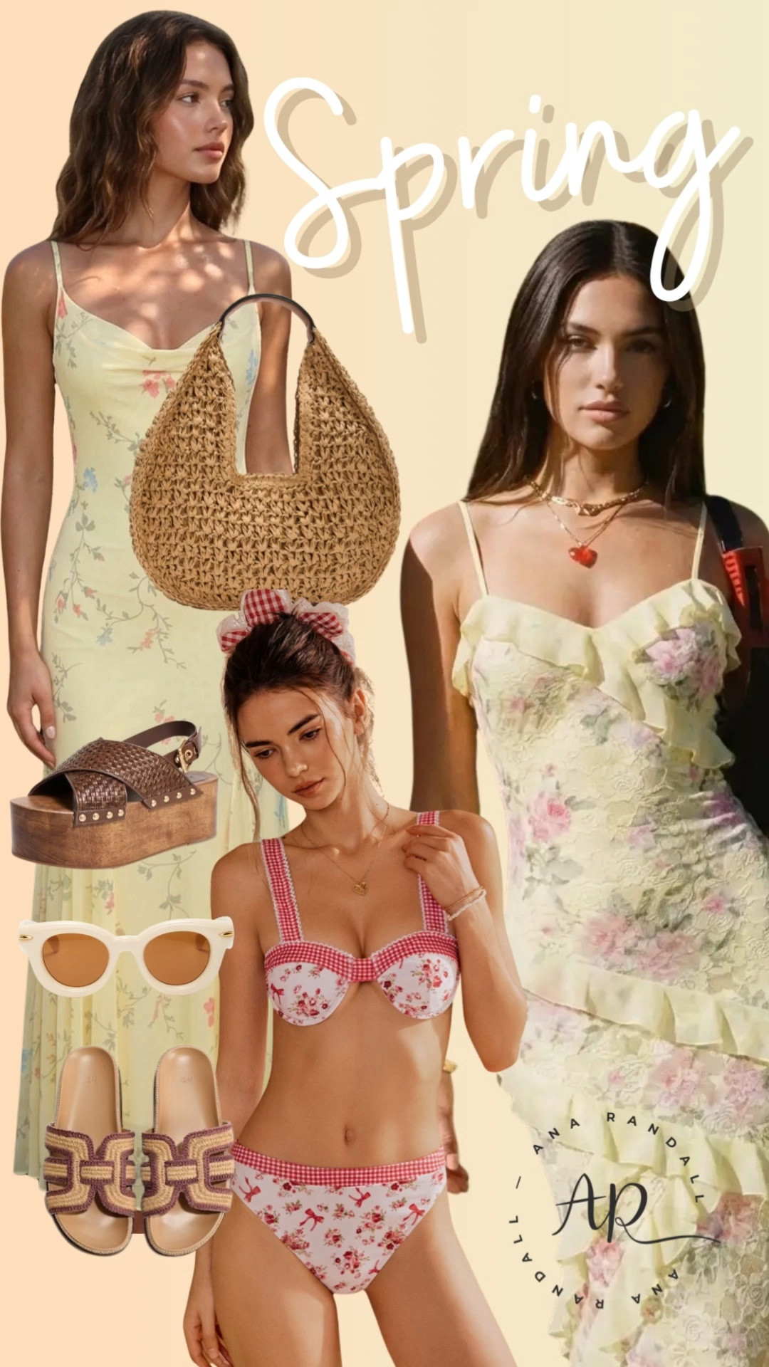 Spring feminine finds you’ll wear all season 🌸

Soft florals, woven textures, and warm neutrals — these are the pieces that instantly make a spring outfit feel effortless. Everything is linked on my LTK 🤍

My favorite details in this collage:
• Romantic floral slip dress
• Lightweight ruffle maxi for spring events
• Straw shoulder bag for that coastal vibe
• Statement woven slides
• Retro cream sunglasses
• Floral bikini for upcoming beach days

These are the kind of pieces that work for brunch, vacation, spring weddings, or a sunny weekend out.

😘Ana.




#LTKmomlife #LTKootd #LTKdayinmylife