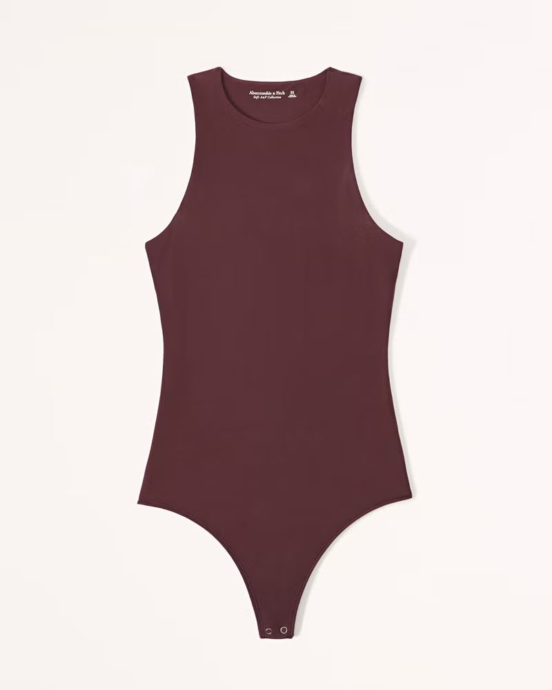 Soft Matte Seamless High-Neck Bodysuit | Abercrombie & Fitch (US)