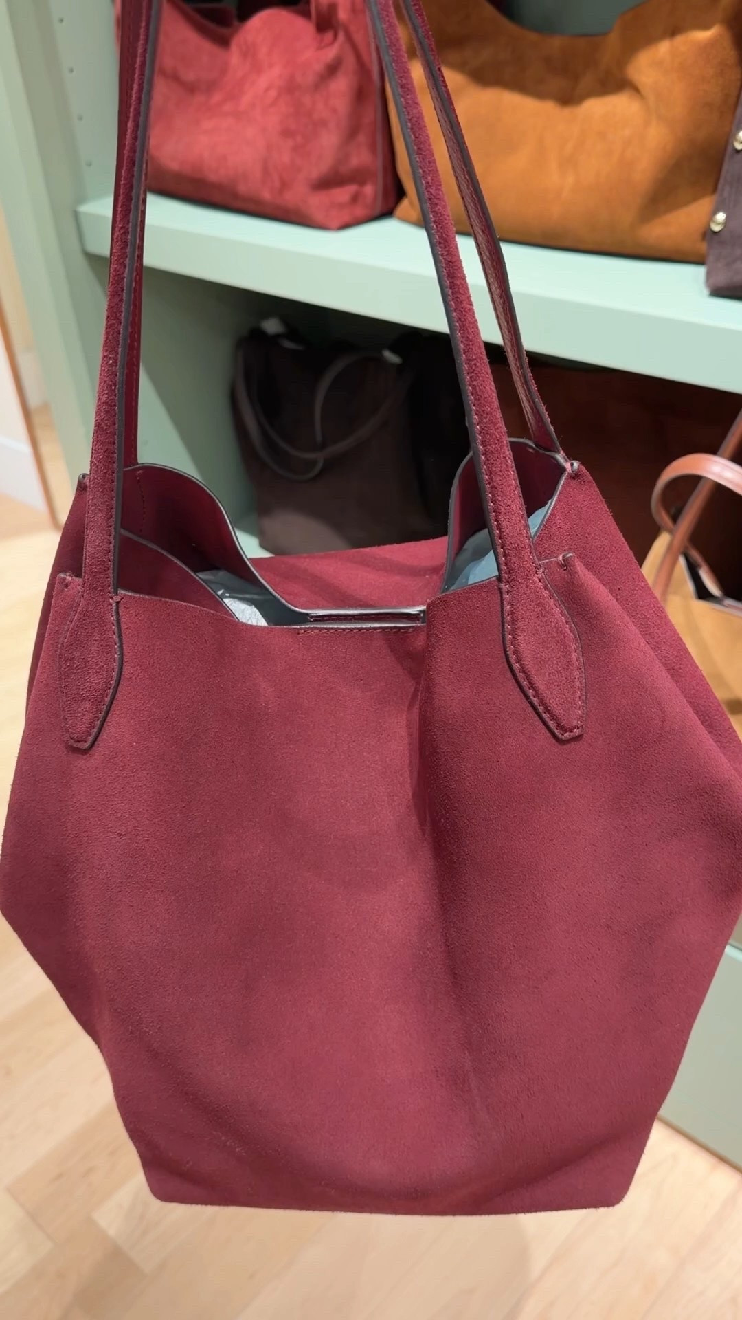 This gorgeous suede shopper tote is on sale + an extra 50% off with code WINTER making it under $100. Such a beautiful bag for fall and winter outfits, everyday wear and workwear outfits. The color is absolutely gorgeous and it’s such a spacious bag that will definitely hold all of your daily essentials! 

#LTKSaleAlert #LTKFindsUnder100 #LTKOver40