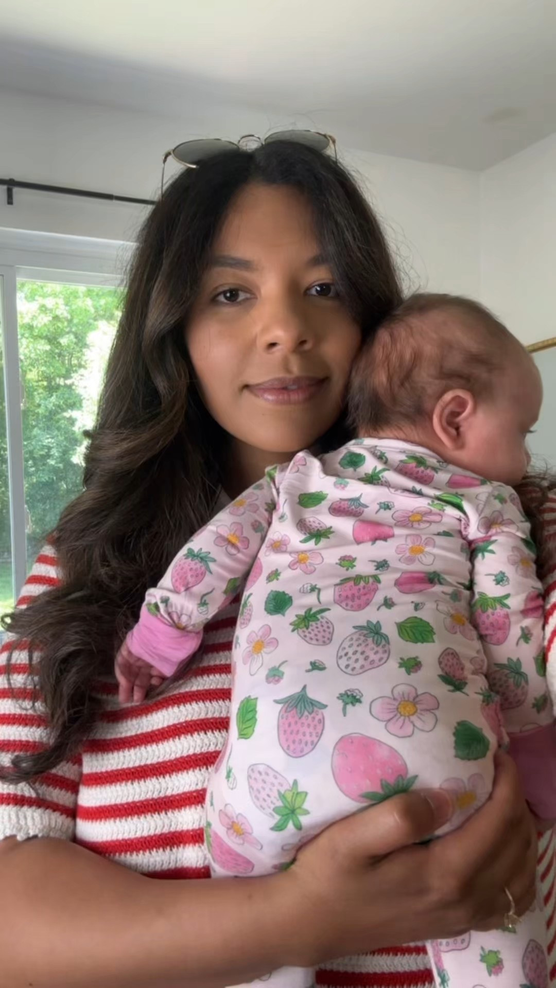 OOTD! Wearing curve love 10 shorts and large top! Eisley in 3-6 month sleepers! 7 weeks postpartum 

#LTKStyleTip #LTKMidsize #LTKFindsUnder100