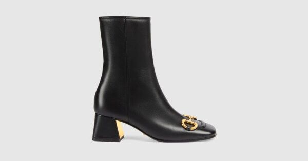 Women's mid-heel ankle boot with Horsebit | Gucci (US)