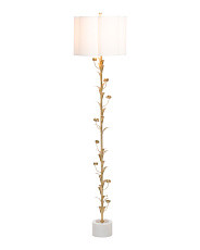 64in Metal Flower Scalloped Shade Floor Lamp | Marshalls