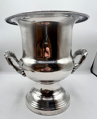 Vintage Leonard silver-plate champagne bucket with ornate handles  | eBay | eBay US