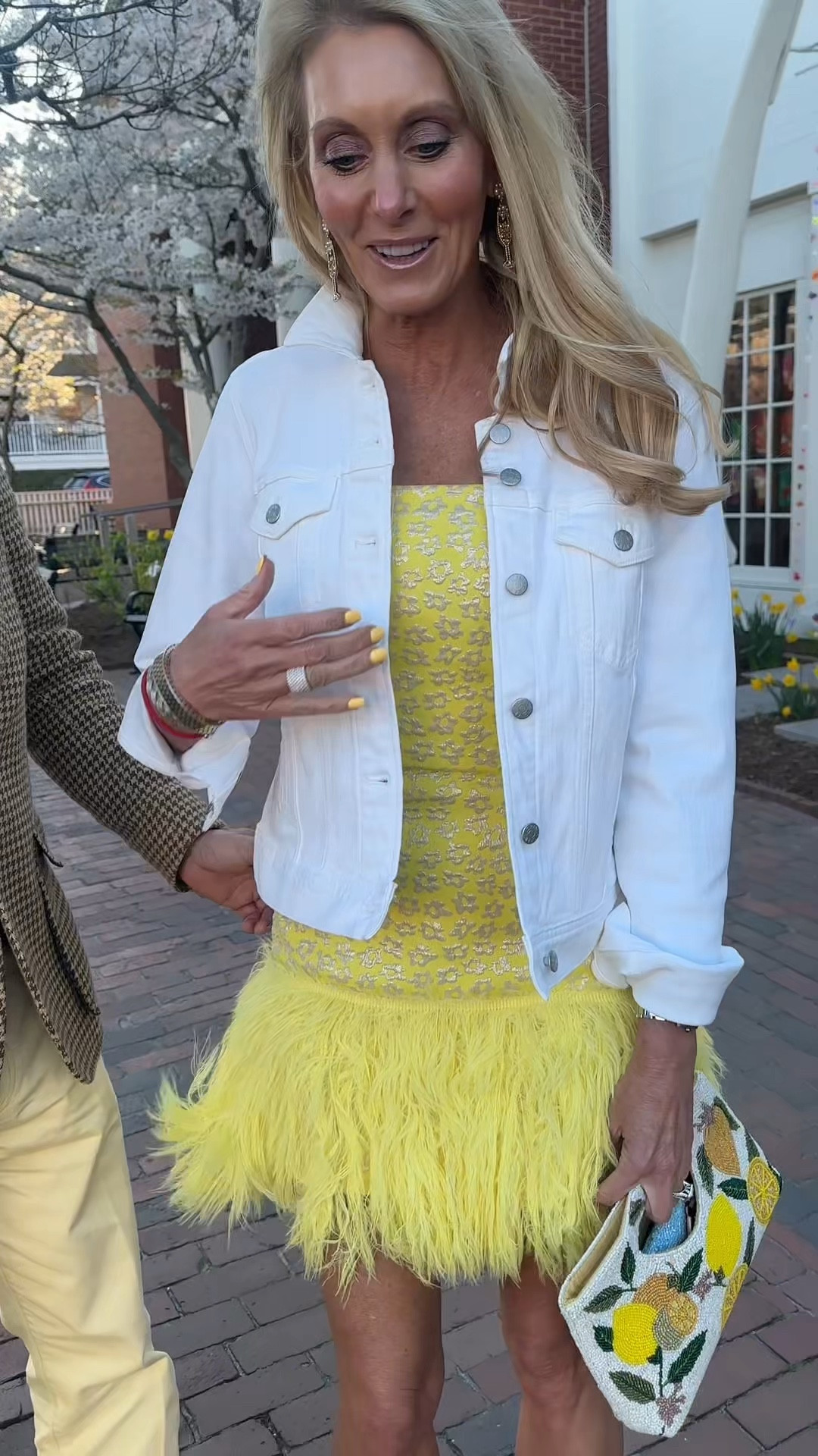 A crisp white denim jacket is the ultimate "style hack" for evening wear—it manages to look polished while keeping the vibe effortless. 

#LTKSeasonal