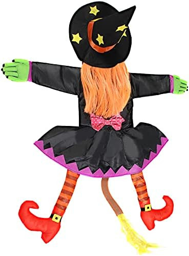 Movpct Wilma Crashing Witch Into Tree Halloween Decoration (Crashing Witch Wilma) | Amazon (US)