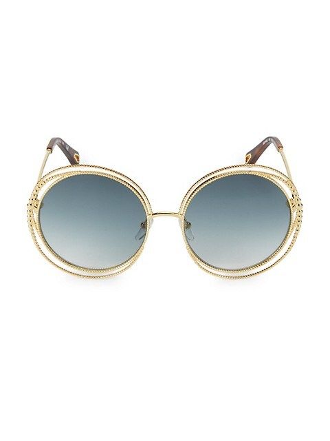 Chloé Carlina Chain 58MM Round Sunglasses on SALE | Saks OFF 5TH | Saks Fifth Avenue OFF 5TH