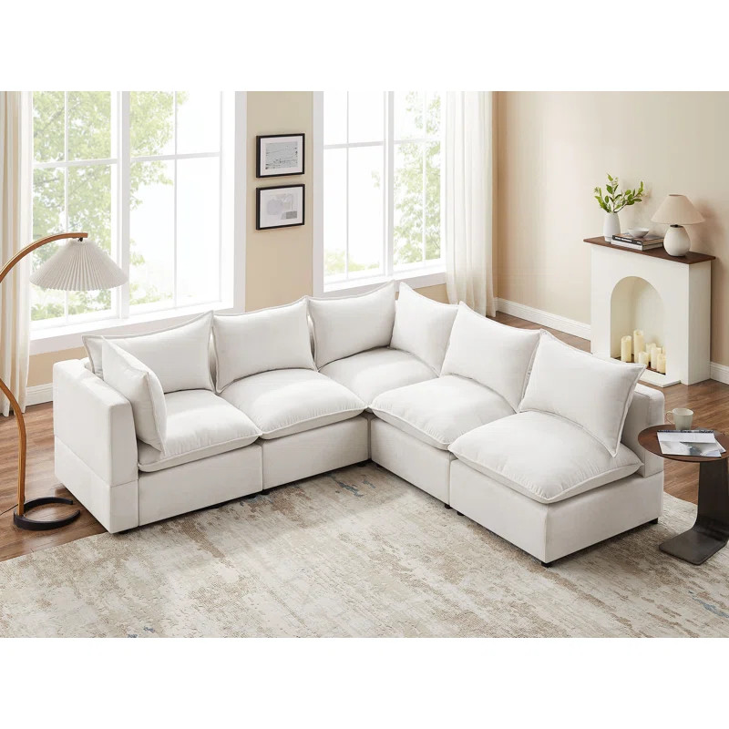 Rayners 5 - Piece Upholstered Sectional | Wayfair North America
