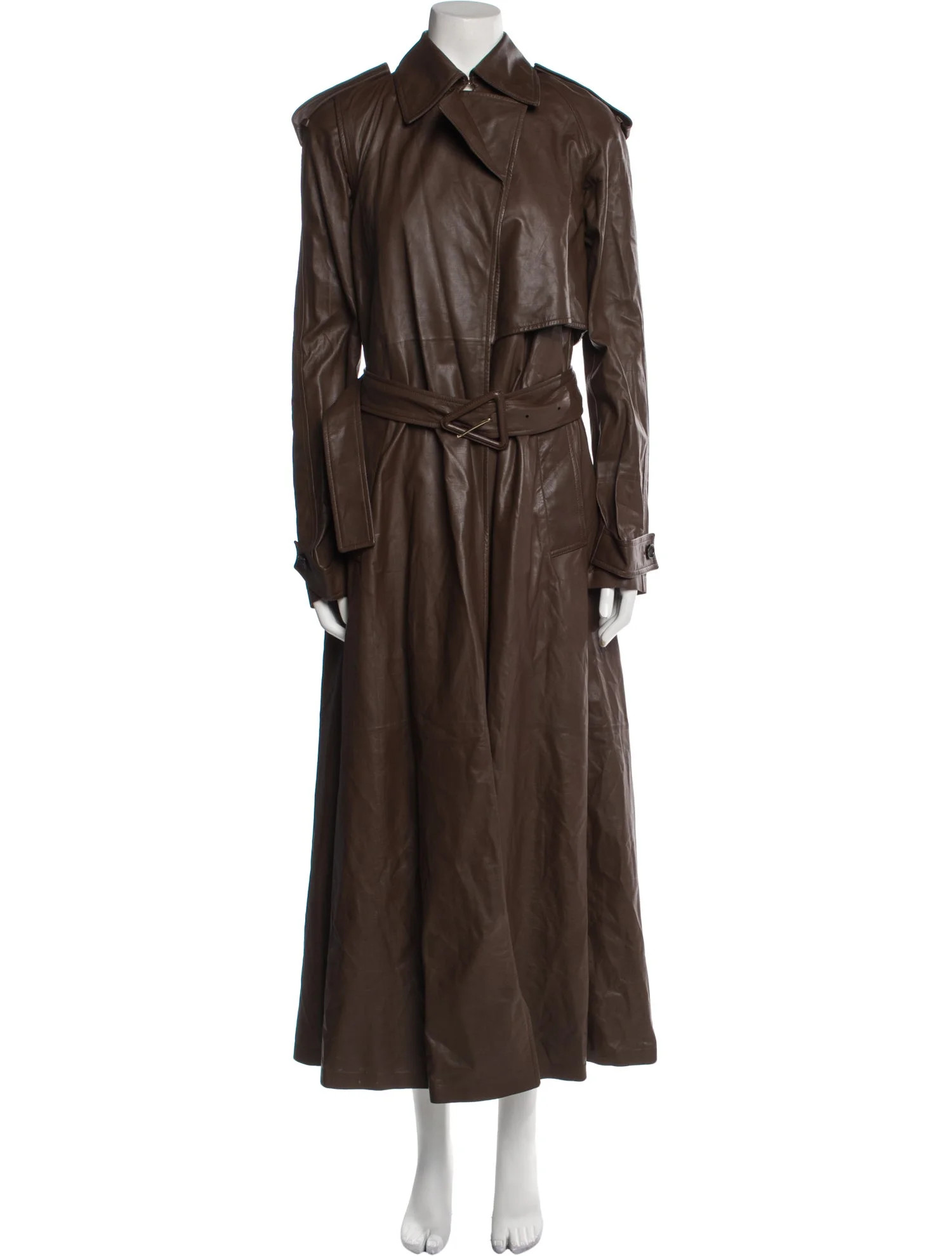 Leather Trench Coat | The RealReal