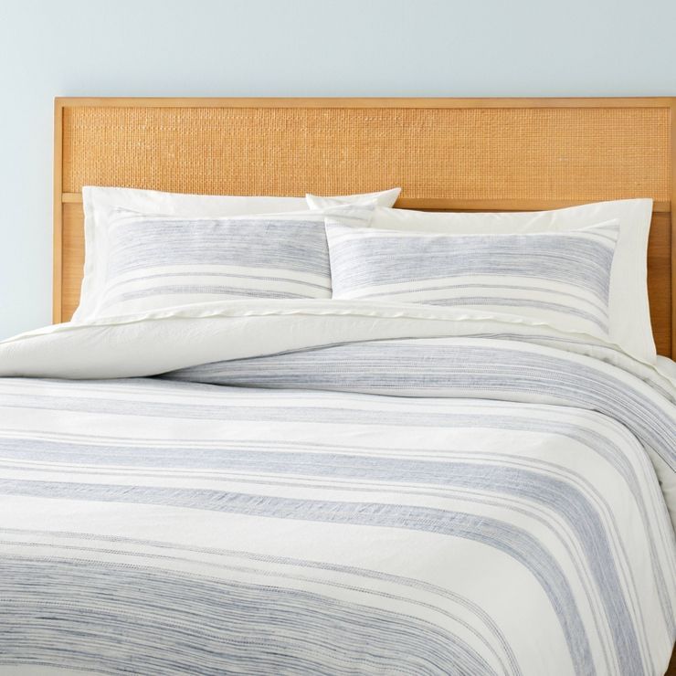3pc Heathered Stripe Comforter Bedding Set - Hearth & Hand™ with Magnolia | Target