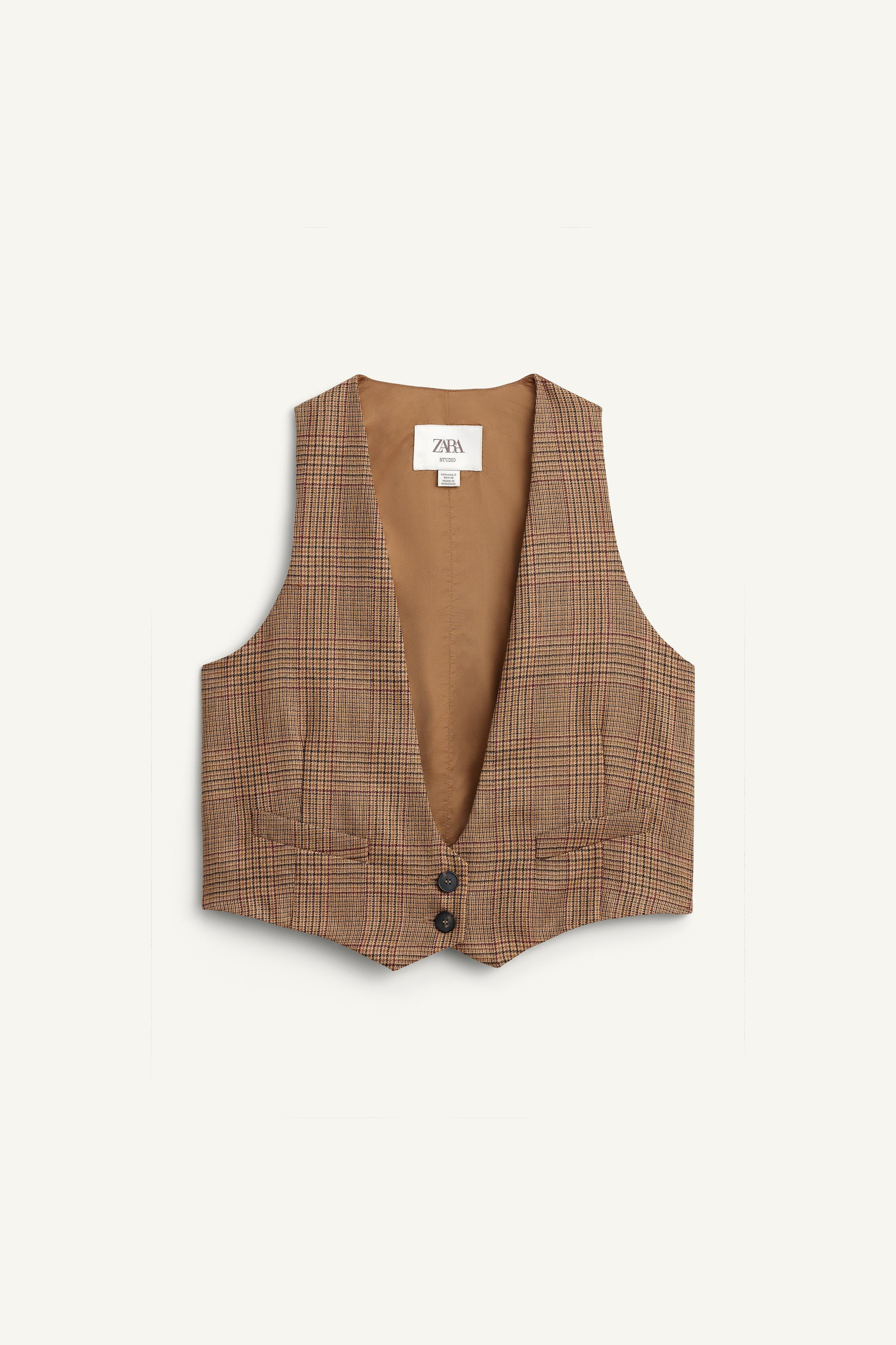 LIMITED EDITION PLAID WOOL VEST | Zara US