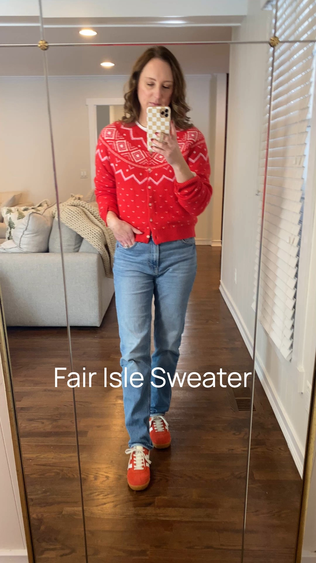 Cute and cozy fair isle sweater for Christmas! #christmassweater #fairislesweater 

#LTKHoliday #LTKmomlife #LTKOver40