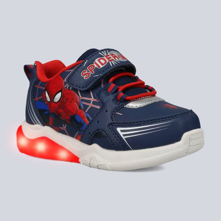 Toddler Boys' Marvel Spider-Man Sneakers - Navy Blue/Red | Target