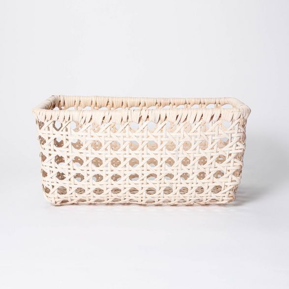 11" x 8" Rattan Turntum Weave Basket Natural - Threshold™ designed with Studio McGee | Target