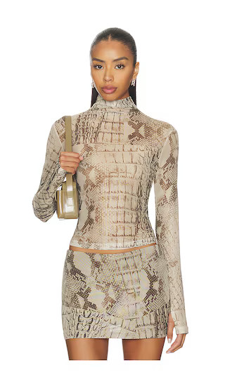 Ellio Top in Scale Print | Revolve Clothing (Global)