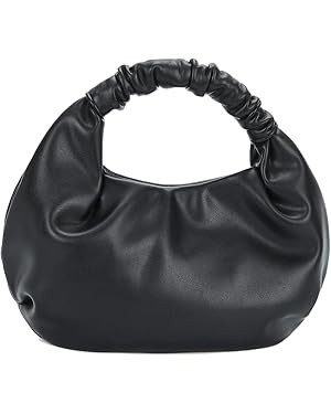 Mini Hobo Tote Bags for Women Soft Leather Clutch Purses for Women Cloud-Shaped Top Handle Bags | Amazon (US)