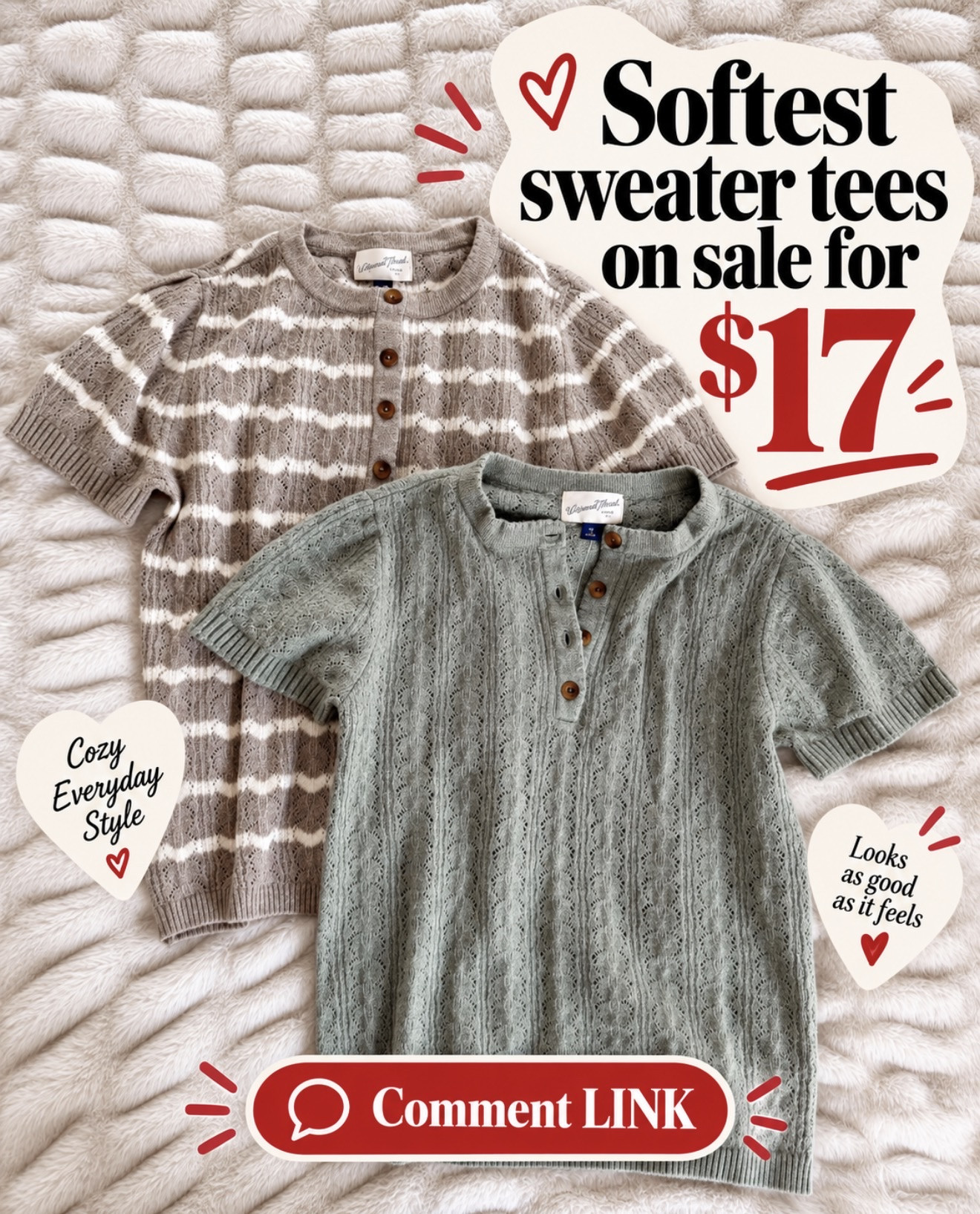 The softest little sweater tees are on sale for just $17! 😍 They feel cozy but still look polished—the perfect wear-now, layer-later tops.

#LTKSaleAlert #LTKOver40 #LTKSeasonal