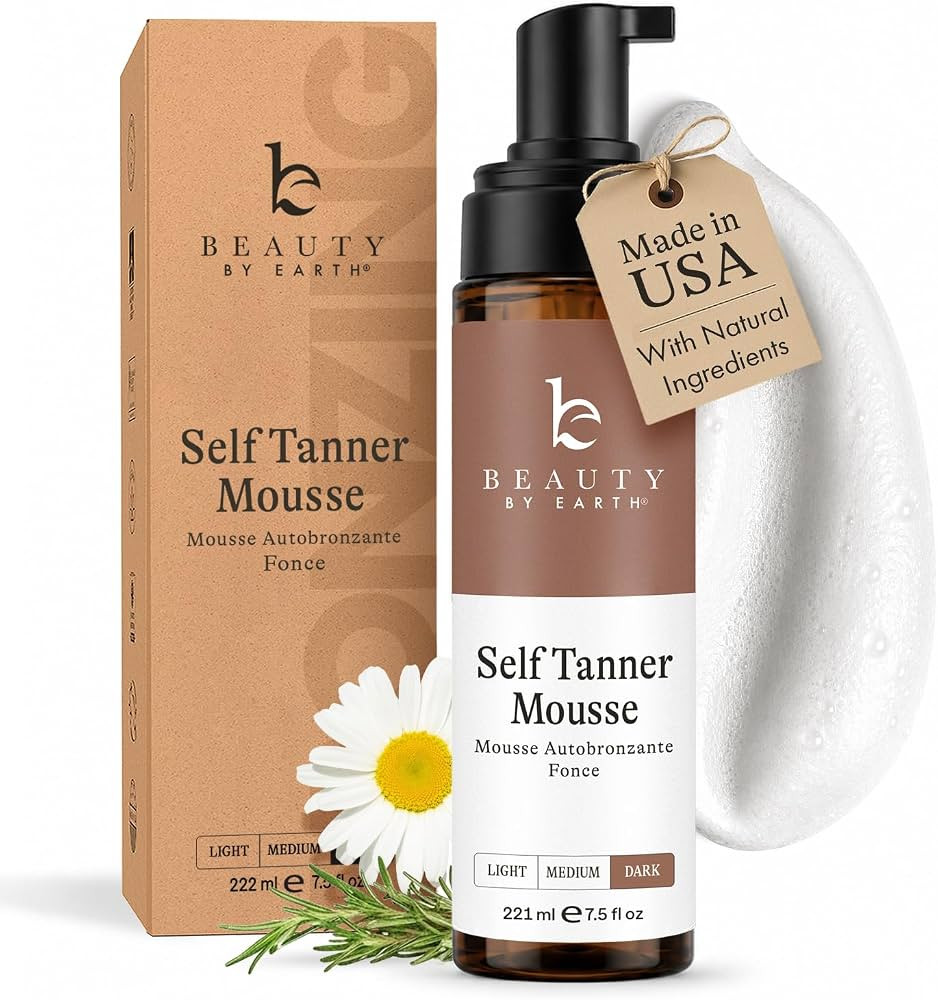 Self Tanner Mousse - USA Made with Natural & Organic Ingredients, Self Tanning Mousse Foam for Ul... | Amazon (US)