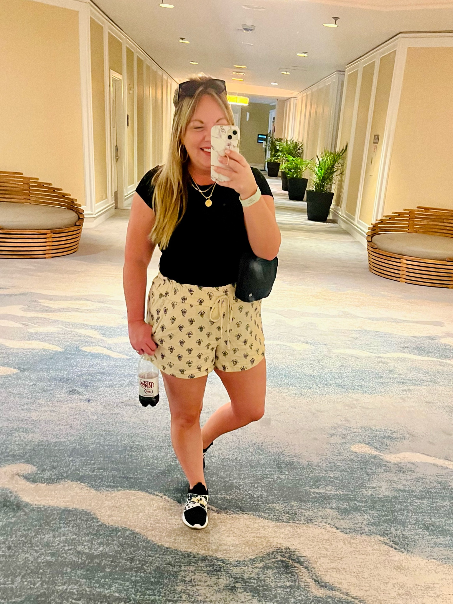 Medium top; large shorts; sneakers tts

#LTKunder50 #LTKstyletip #LTKSeasonal