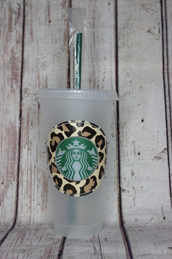Leopard Print Starbucks Cold and Warm Cup -- Reusable Cup -- Starbucks Reusable Cup -- Cute Gift ... | Etsy (US)