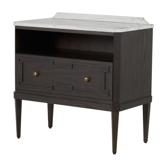 Maude Transitional Nightstand | Shades of Light