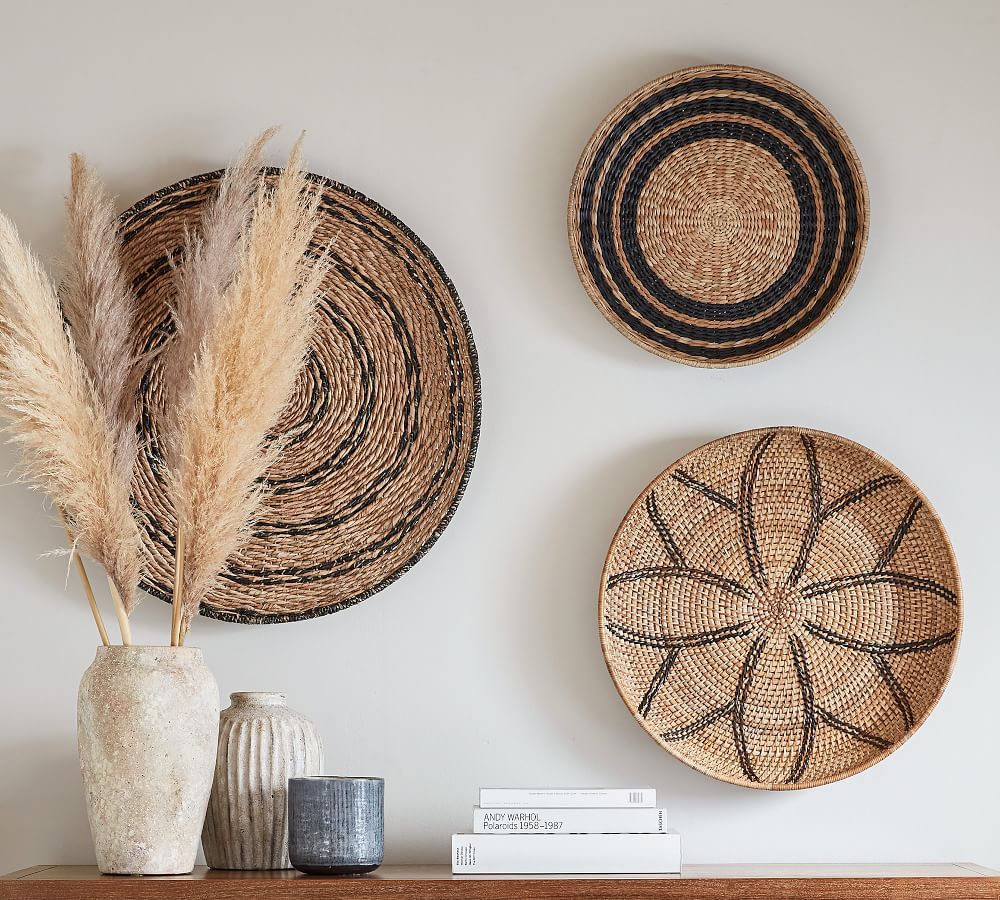 Handwoven Basket Wall Art | Pottery Barn (US)