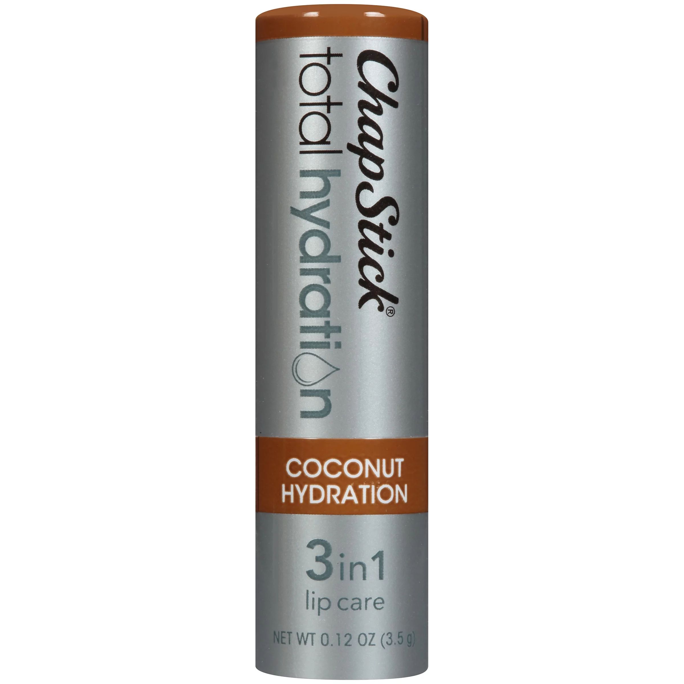 ChapStick Total Hydration 3 In 1 Lip Care With Omegas Coconut Lip Balm Tube, 0.12 Oz | Walmart (US)