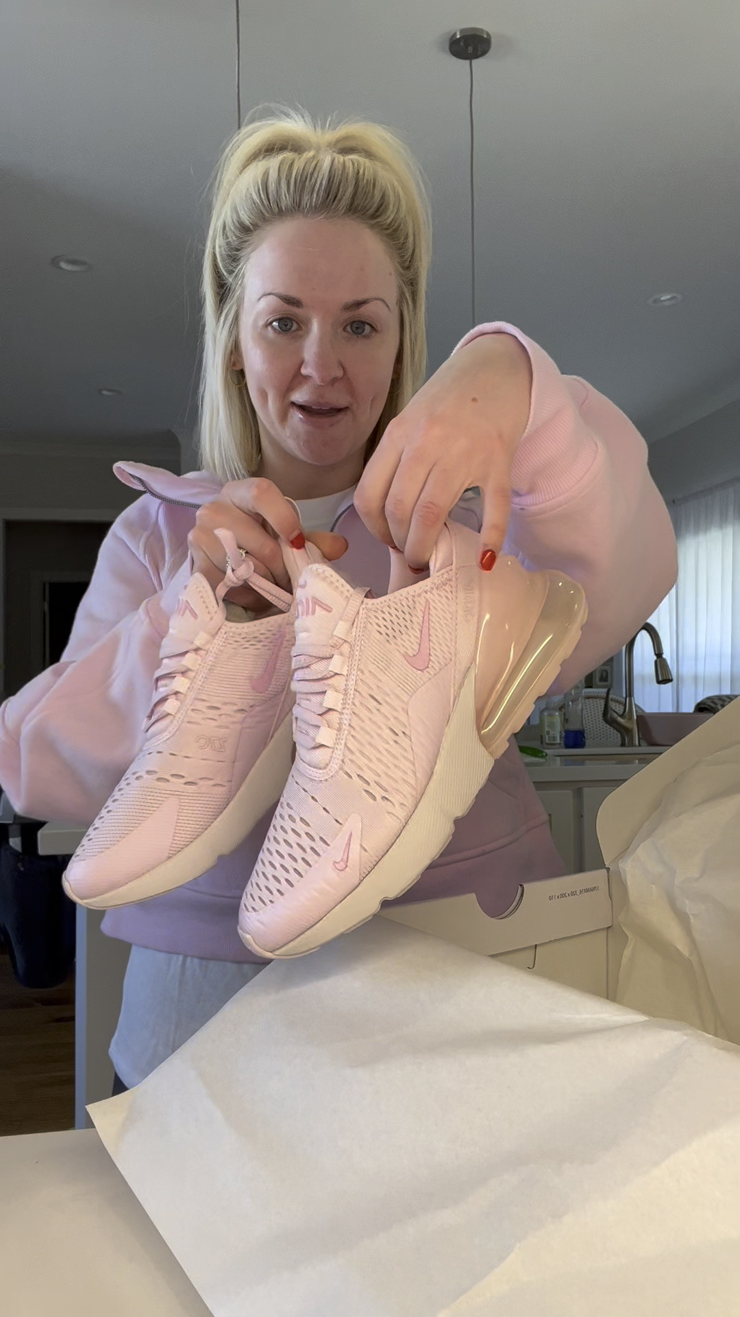 Pink Nike air max 270
I recommend sizing up .5! I kept my 7 but it’s a little snug haha 

#LTKshoecrush #LTKVideo #LTKfitness