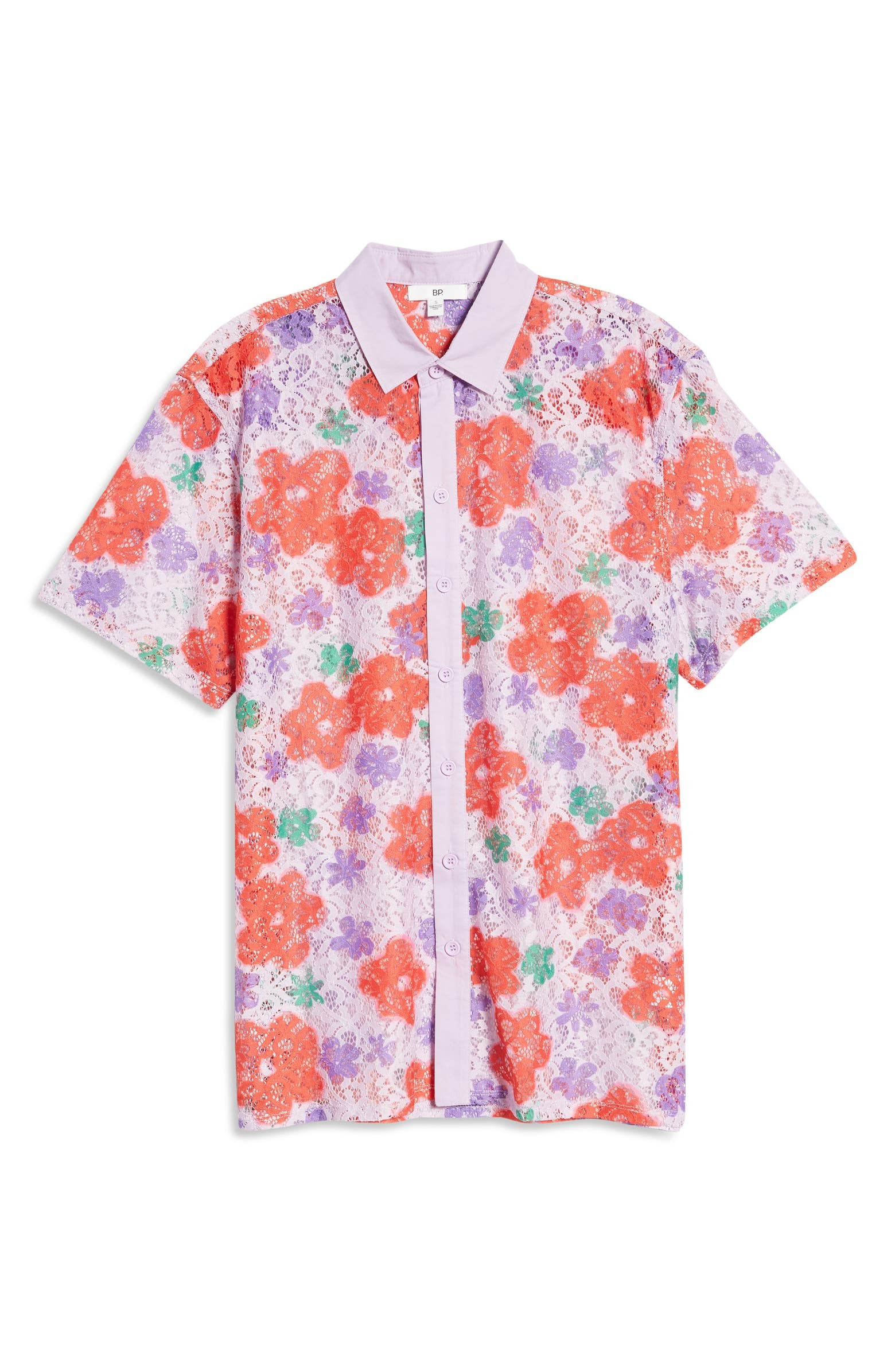 Be Proud by BP. Lace Button-Up Shirt | Nordstrom
