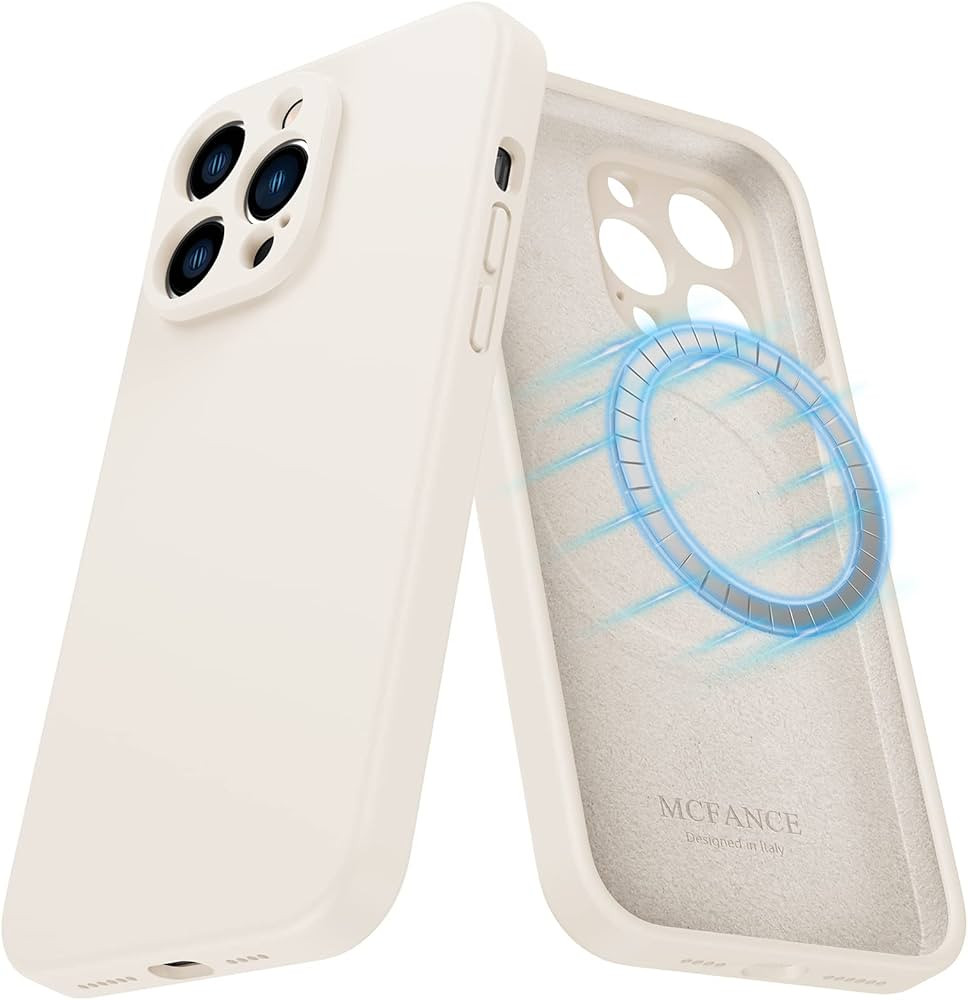 MCFANCE Silicone Magnetic Case for iPhone 14 Pro Max Magsafe Case Silicone Phone Case with Microf... | Amazon (US)