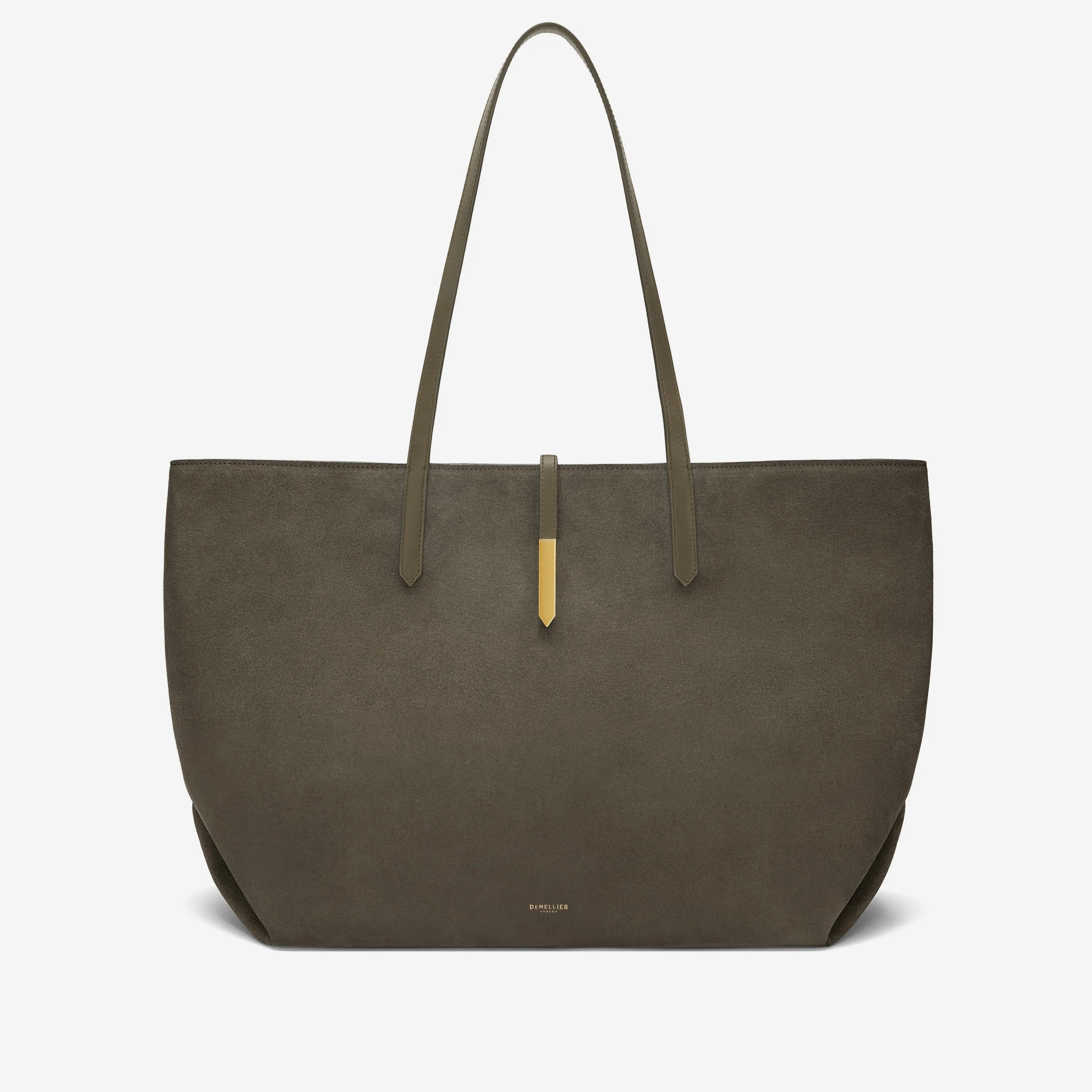 The Large Tokyo Tote | Olive Suede & Olive Smooth | DeMellier | DeMellier
