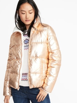 Metallic Frost-Free Jacket for Women | Old Navy US