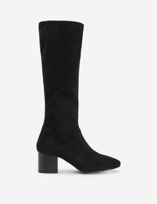 Block Heel Stretch Boots-Black Female Boden | Boden UK
