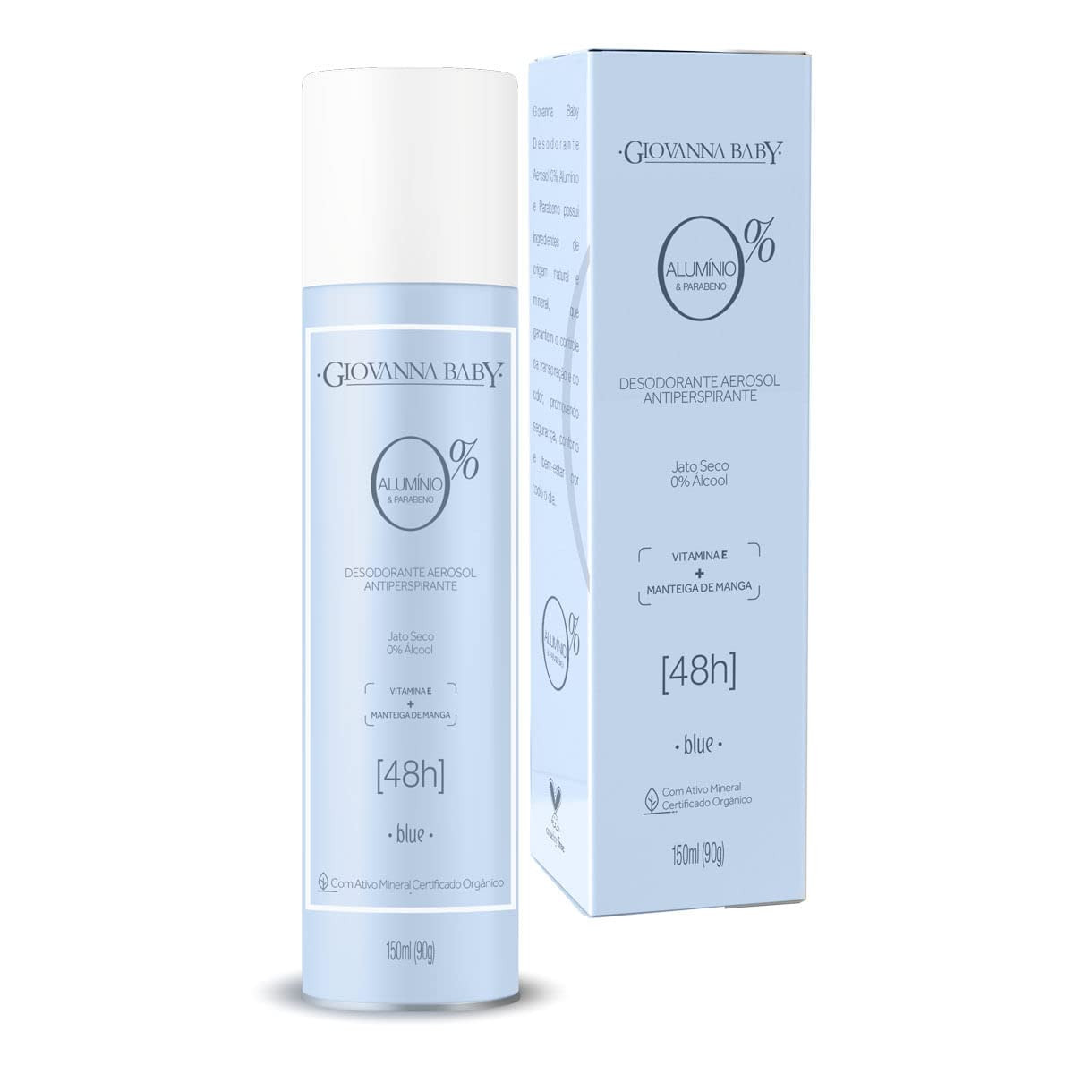 GIOVANNA BABY Desodorante Aerosol Giovanna Baby Blue 0% Aluminio & Parabeno -Jato Seco 48H 0% Ál... | Amazon (BR)