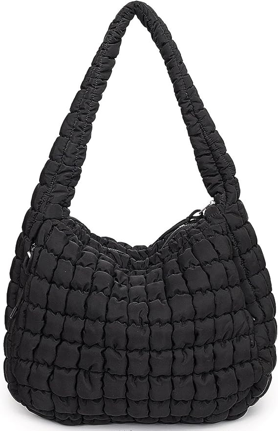 Puffer Tote, Quilted Puffer Hobo Bag, Lightweight Puffy Quilted Shoulder Bag for Work, Gym, Trave... | Amazon (US)