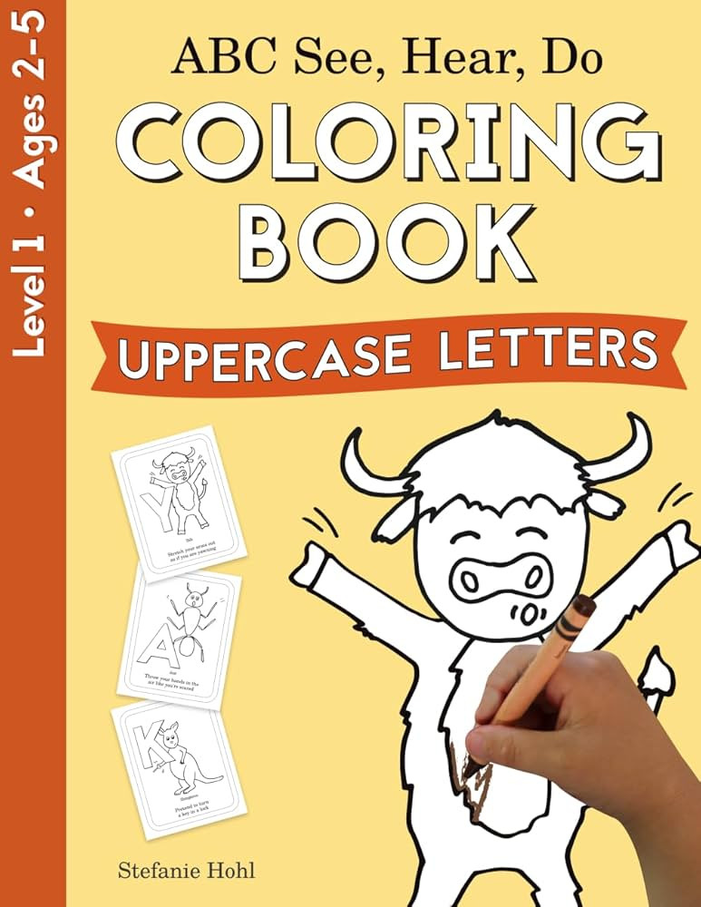 ABC See, Hear, Do Level 1: Coloring Book, Uppercase Letters | Amazon (US)