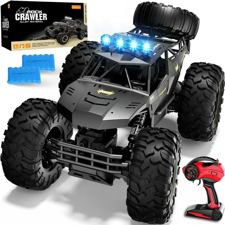 4DRC 1:12 Rc Car,off Road Truck Remote Control Car Metal Shell 2.4G 4WD Dual Motors, with 2 Batte... | Walmart (US)