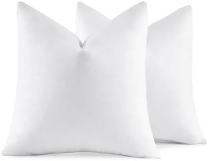 MIULEE 26x26 Euro Pillow Inserts,Set of 2 Down Feather Throw Pillows for Couch Sofa Bed, Decorati... | Amazon (US)