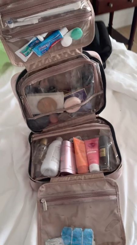 This travel toiletry bag is perfect for  vacation! 🤍 

Amazon finds. Vacation essentials. Toiletry bag. Makeup bag.

#LTKbeauty #LTKtravel #LTKfindsunder50