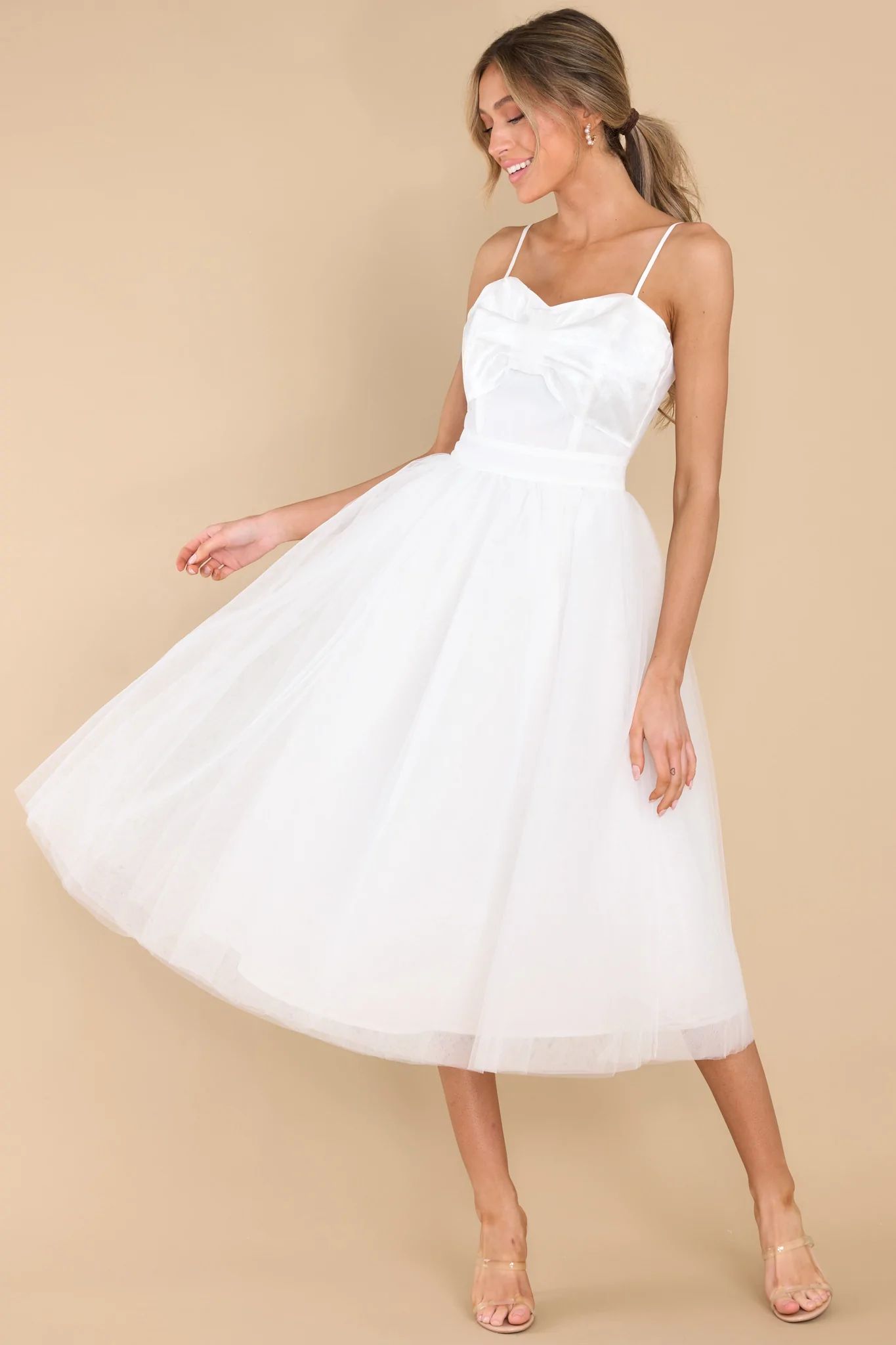 Dance On Air White Dress | Red Dress 