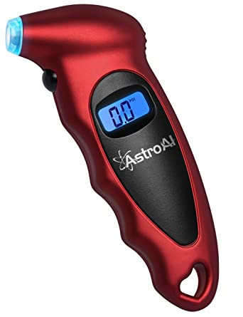 AstroAI Digital Tire Pressure Gauge 150 PSI 4 Settings for Car Truck Bicycle with Backlit LCD and... | Amazon (US)