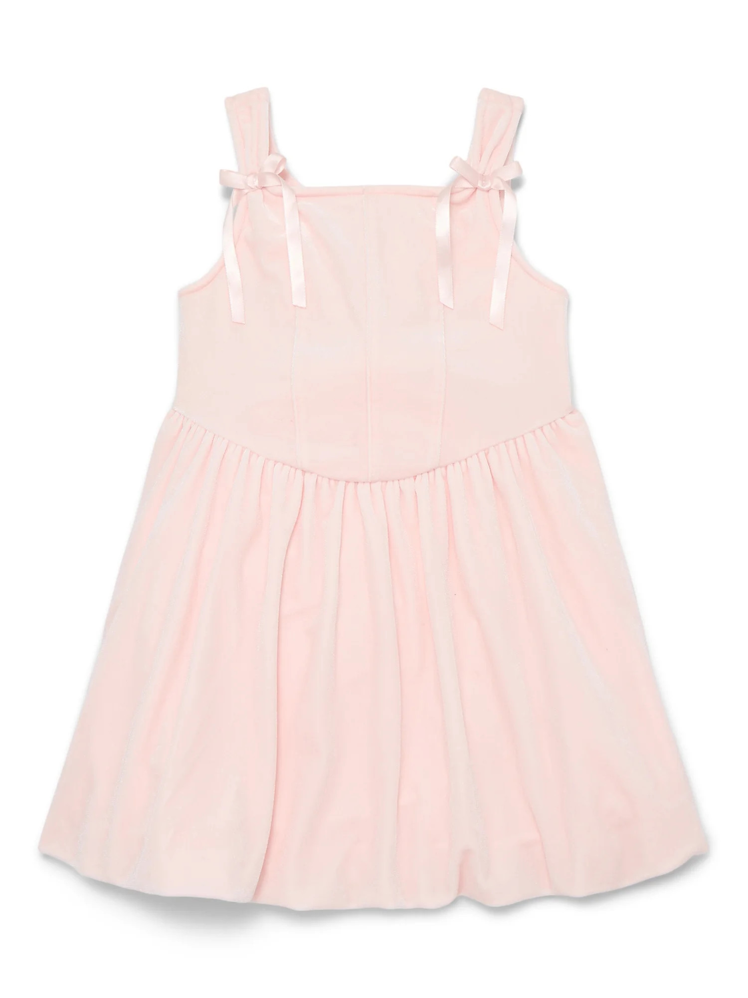 Weekend Academy Girls Sleeveless Velour Corset Dress, Sizes 4-18 | Walmart (US)