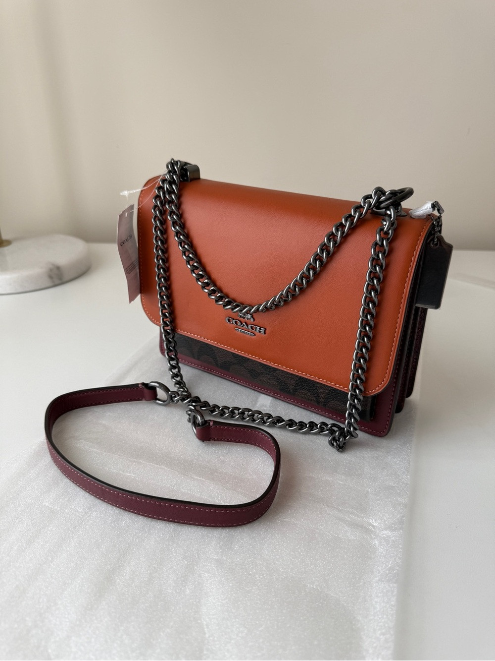 Coach Klare Crossbody Bag in Black Antique Nickel/Sunset Multi | Poshmark