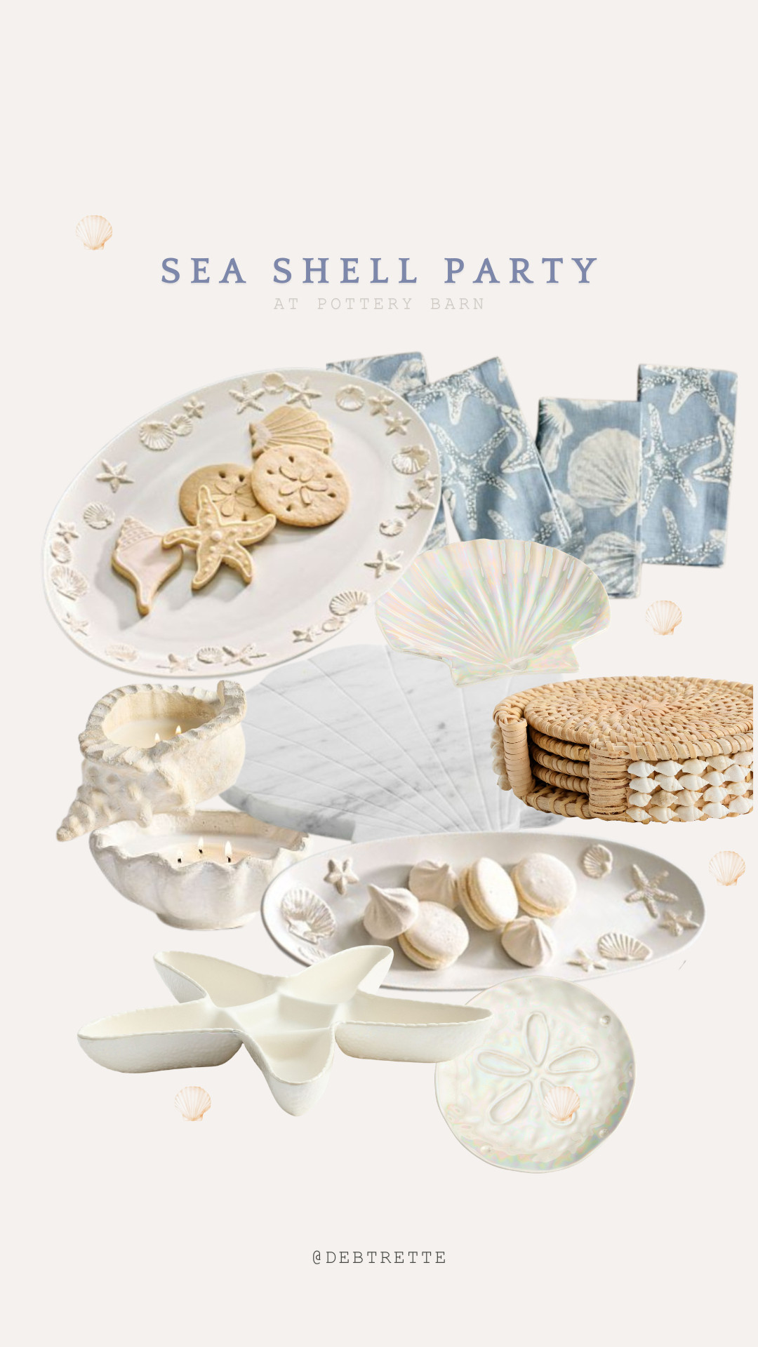 The dreamiest Sea Shell party items 🐚  

 #LTKfoodie #LTKSeasonal #LTKHome