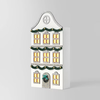 Christmas Lit Mantle House White - Wondershop™ | Target
