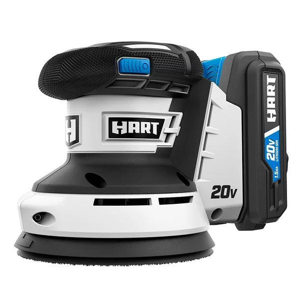 HART 20-Volt Cordless Random Orbit Sander and Dust Bag Kit (1) 20-Volt 1.5 Lithium-Ion Battery | Walmart (US)