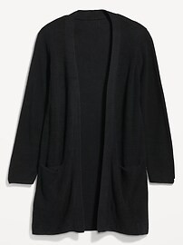 Textured Long-Line Open-Front Sweater for Women | Old Navy (US)