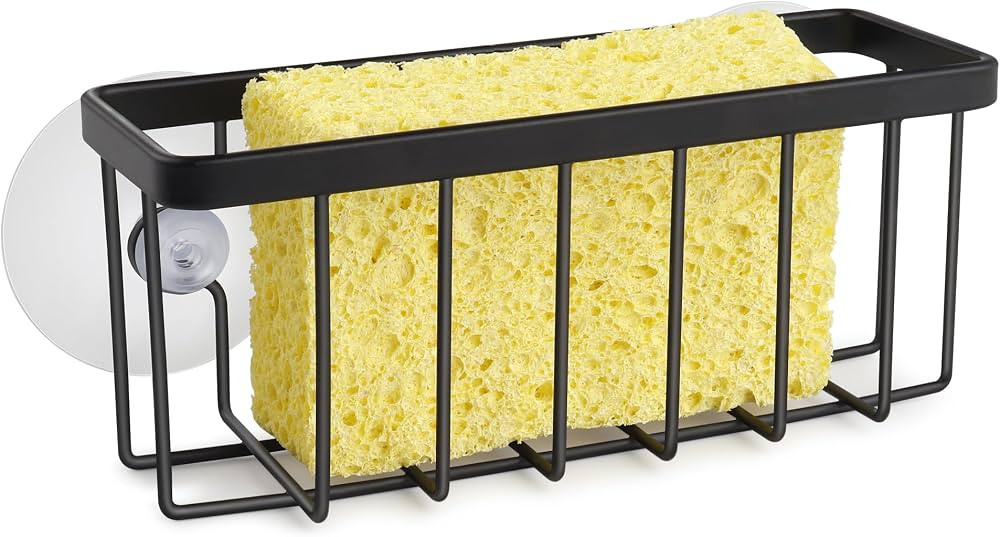 Sponge Holder for Kitchen Sink Suction,Stainless Steel Sponge Holder for Sponges, Scrubbers, Soap... | Amazon (US)
