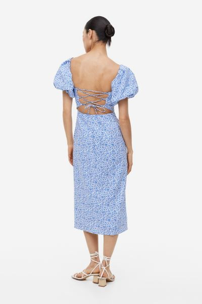 Off-the-shoulder Puff-sleeved Dress | H&M (US + CA)