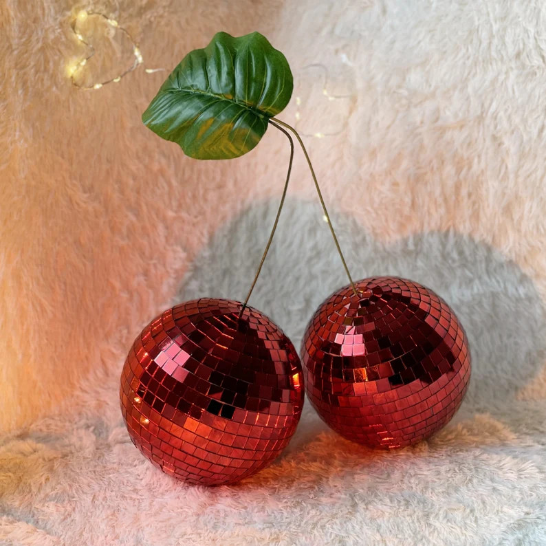Red Cherry Disco Ball, Disco Ball, Disco Decoration, Home Decoration - Etsy | Etsy (US)